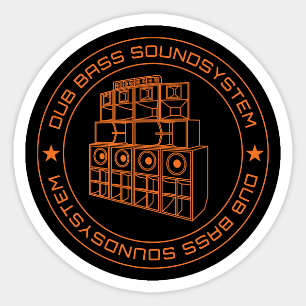 Dub Bass Soundsystem Sticker by Atomic Malibu